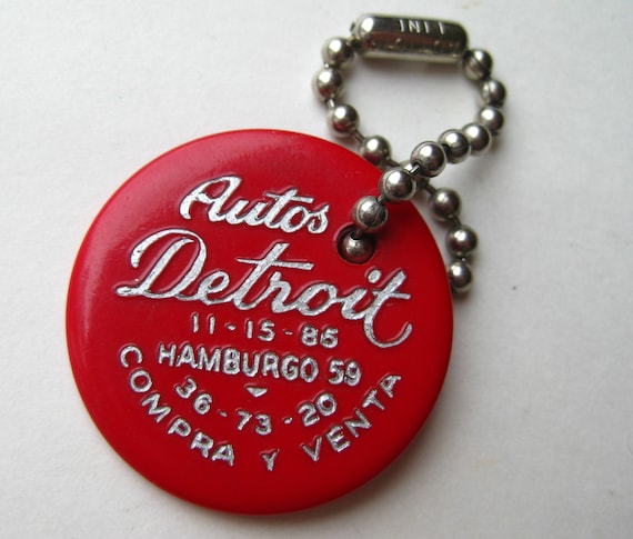 Vintage 50s Red Plastic Autos Detroit Italian Car… - image 1