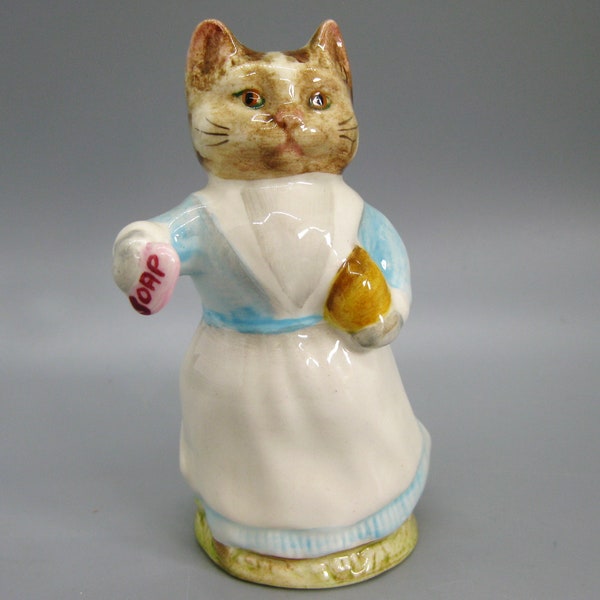 Vintage Beswick Tabitha Twitchett Beatrix Potter Porcelain Figurine