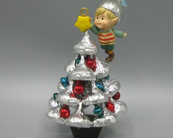 Vintage 1992 Hershey's Kiss Plastic Chocolate Tree Figurine Ornament
