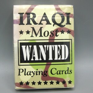 limited edition 52 most wanted playing cards Vintage Poker Playing Cards 52 Most Wanted Terrorists-deck of Playing Cards  W/ Photos-unopened NOS (new Old Stock)