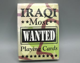 Vintage Poker Playing Cards 52 Most Wanted Terrorists-deck of Playing Cards  W/ Photos-unopened NOS (new Old Stock) - Etsy