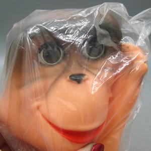Stuffed monkey with rubber face - Etsy 日本