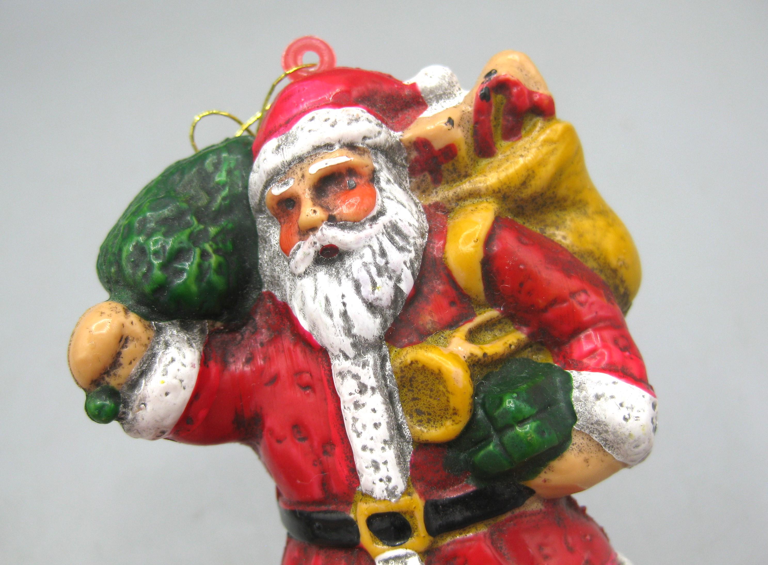 ヴィンテージ 80 年代 サンタクロース クリスマス ハード プラスチック