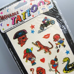 Amazoncom 90s 80s Theme Temporary Tattoos Birthday Party Decorations  Favors Supplies 8 Sheets 96 PCS Retro Super Cute Fake Tattoo Stickers Party  Gifts for Kids Children Girls Boys Home Activity School Rewards 