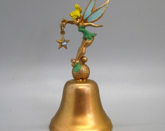 Disneyland Tinkerbell Walt Disney Produktionen Vintage Kupfer Glocke