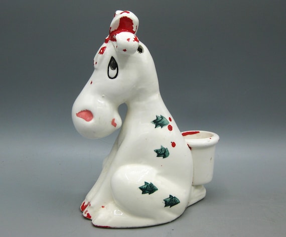 Vintage 50s Holt Howard Ceramic CHRIS MOOSE Christmas Figurine