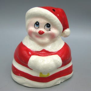 AS IS Vintage 50s Artmark Ceramic Santa Claus Single Christmas Figurine Salt or Pepper Shaker