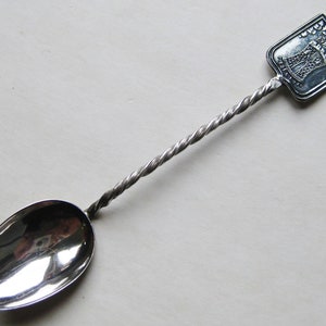 Vintage 900 Münze Silber Medillin columbianische Südamerika Souvenir Löffel