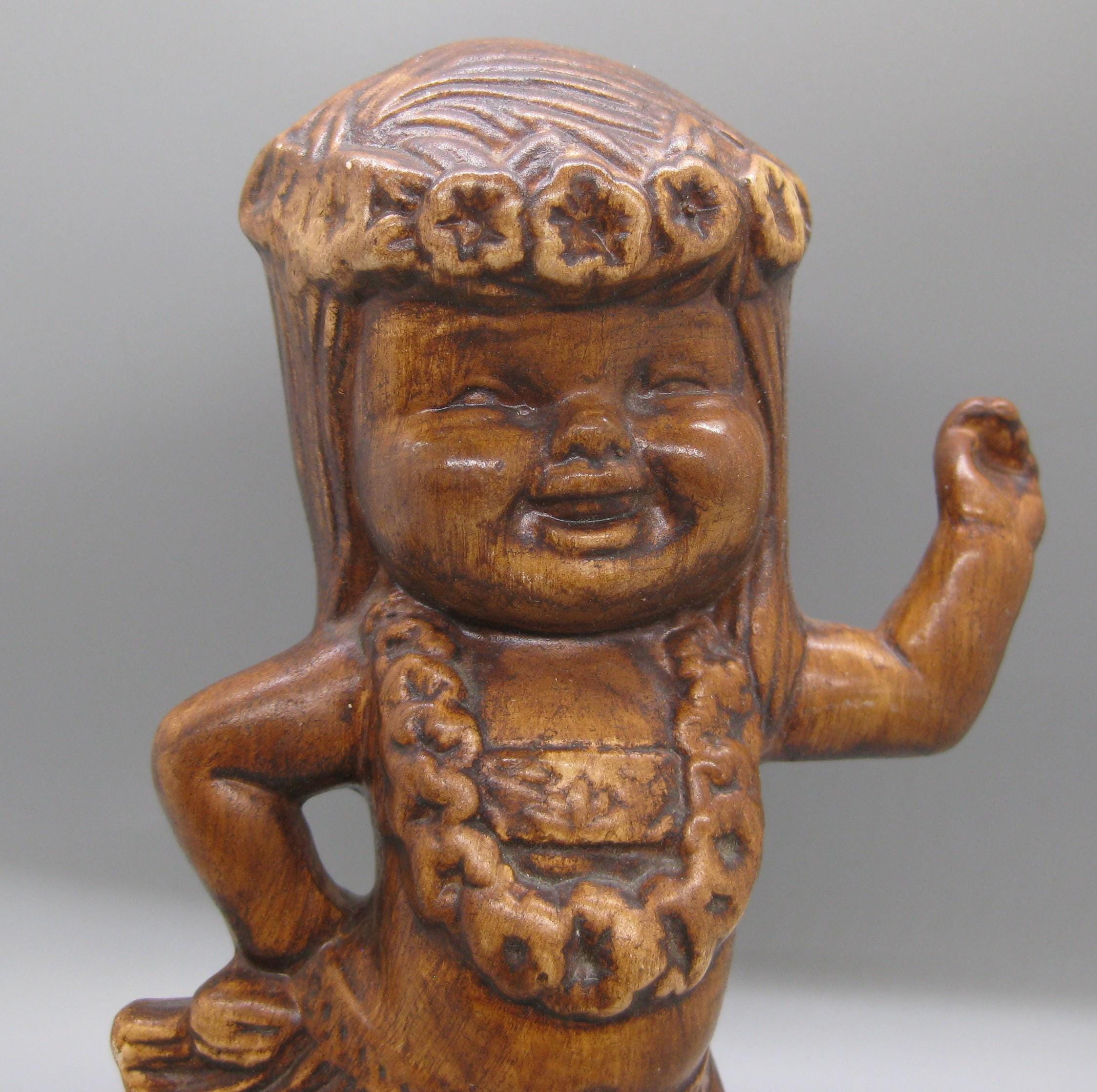 Vintage 60s Treasure Craft Ceramic Hawaiian Hula Girl Wahine