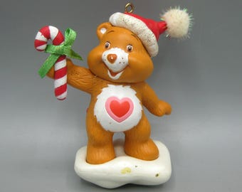 Vintage Care Bears Plastic Christmas Tree Ornament 2004