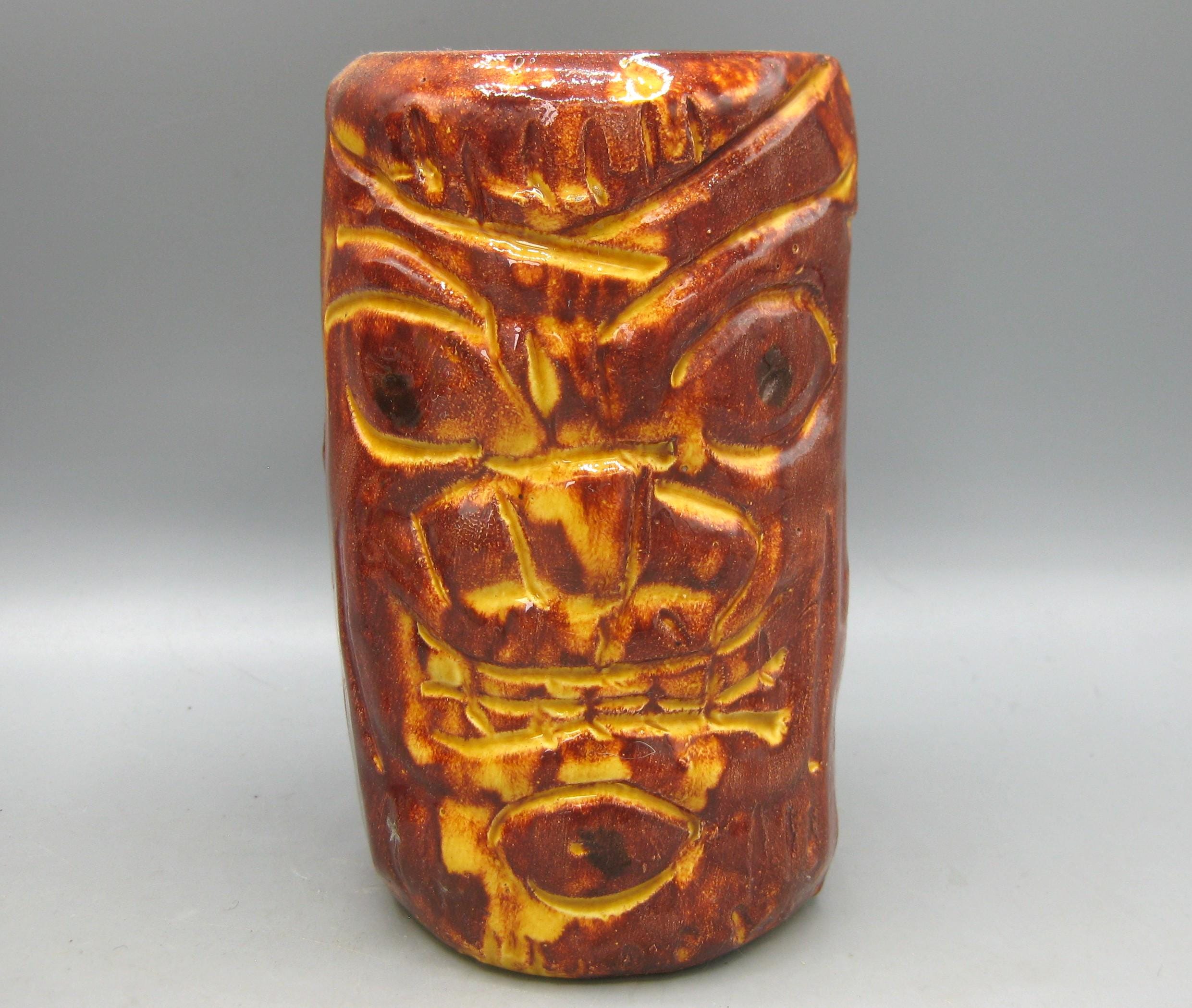Vintage Tiki Mug Trader Vic's Waikiki Hawaii Ceramic Bar Grog Cup
