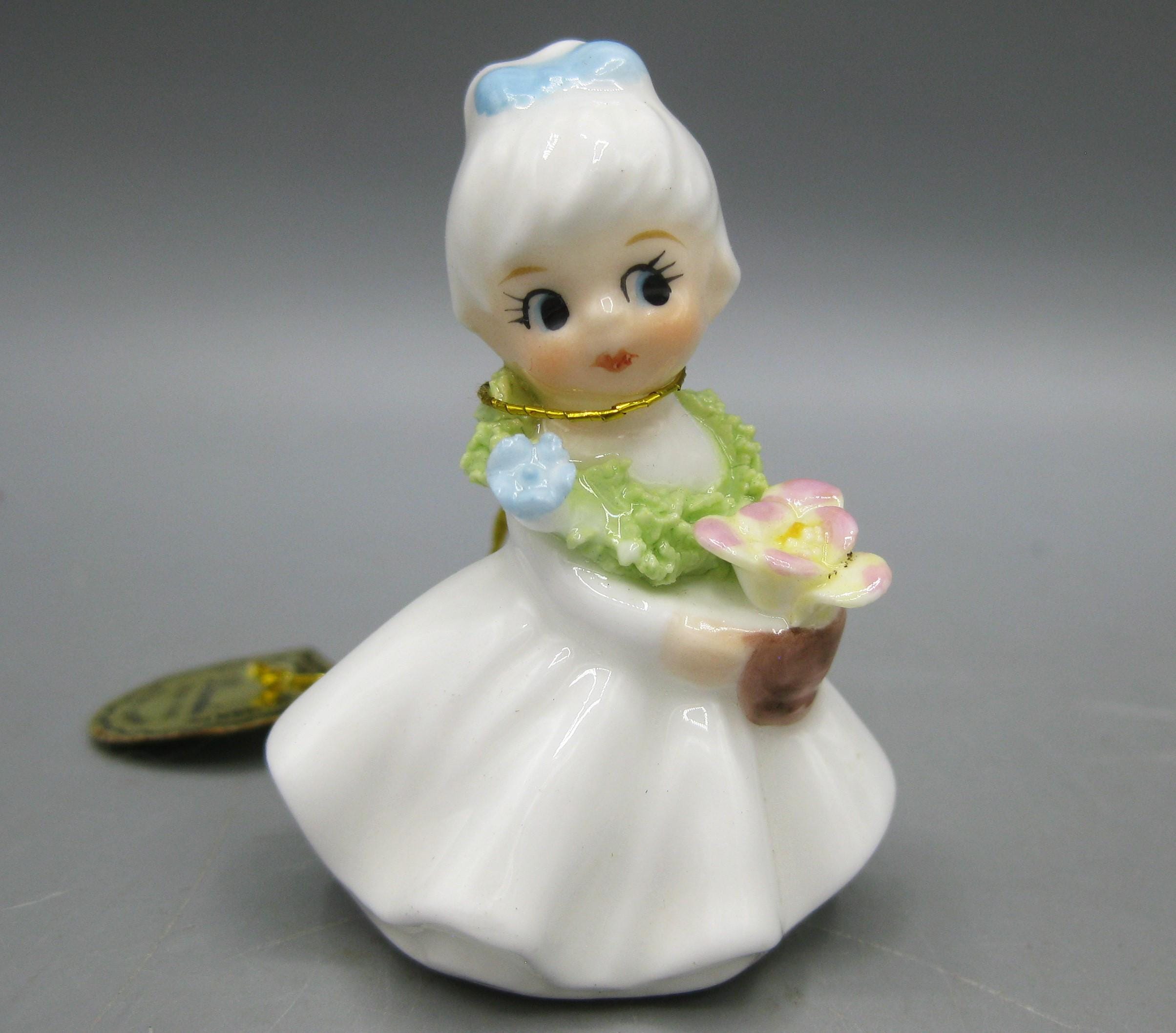 Vintage Napco December Birthday Miniature Porcelain Christmas Xmas