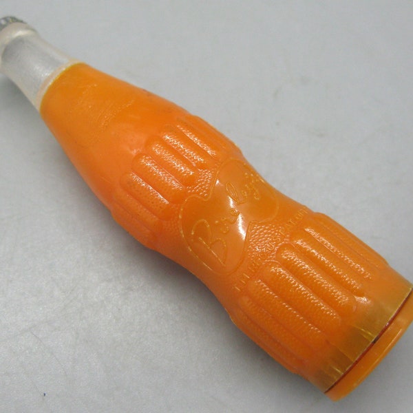 Vintage Birely's Orange Soda Bottle Miniature Plastic Soda Pop Novelty Pencil Sharpener