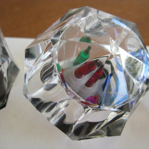 Vintage 80s Deadstock Lucite Crystal shops Electric Christmas Tree String Party Lights Novelty Strand