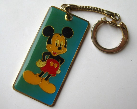 Disney Lasercut Keychain Keyring - Mickey Mouse Florida Postcard Fun