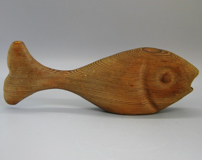Witco Fish Vintage 60s Mid Century Modern Carved Fish Witco Style Tiki Bar ...