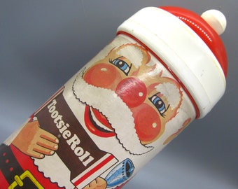 Vintage 70s Tootsie Rolls Candy Santa Claus Figural Christmas Gift Box
