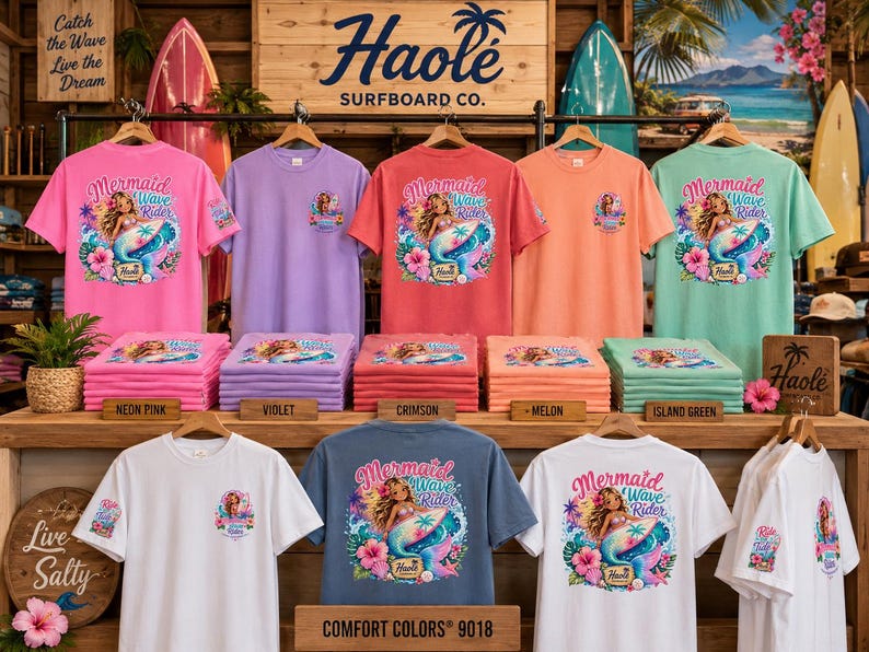 Little Mermaid Wave Rider Tee image 3
