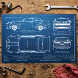 Ferrari Laferrari Blueprint Art Print – Pen Plotted Automotive