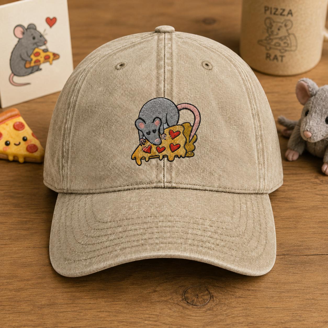 Rat Embroidered Hat - Etsy