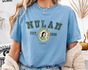 Disney Mulan Shirt, Mulan EST 1995 Tee, China Graphic Top, Warrior Princess Vintage Shirt