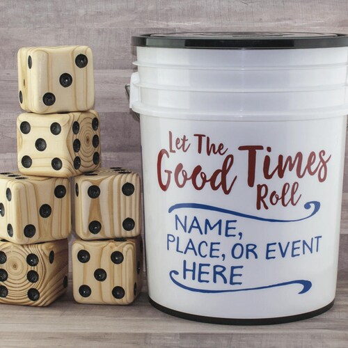 PERSONALIZED Giant Yahtzee Jumbo Dice Yardzee Lawn Yard Games - Etsy