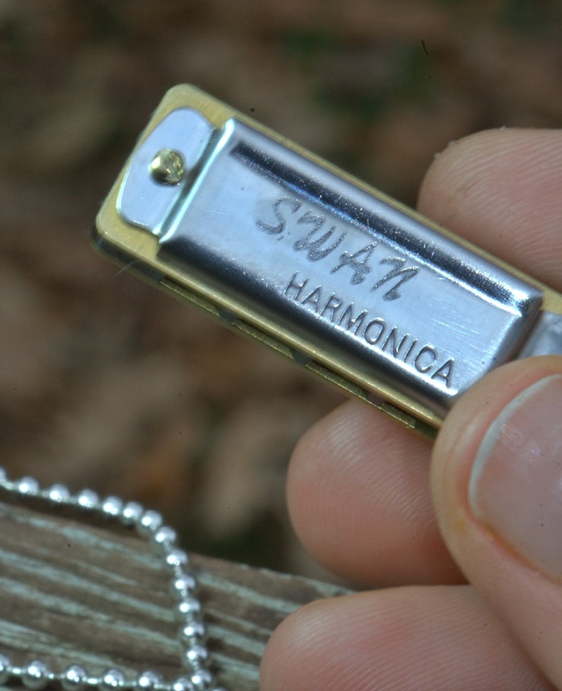 HARMONICA Necklace. WORKS. Love of Music & Fun. Blues Jazz Etsy