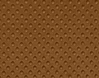 Minky fabric by the yard - mocha brown minky dimple fabric - minky dot fabric