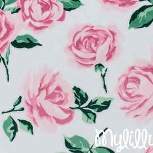 ONE YARD - Minky fabric by the yard - La Vie En Rose Cuddle - rose minky - pink rose print minky - minky cuddle one yard - shannon fabrics