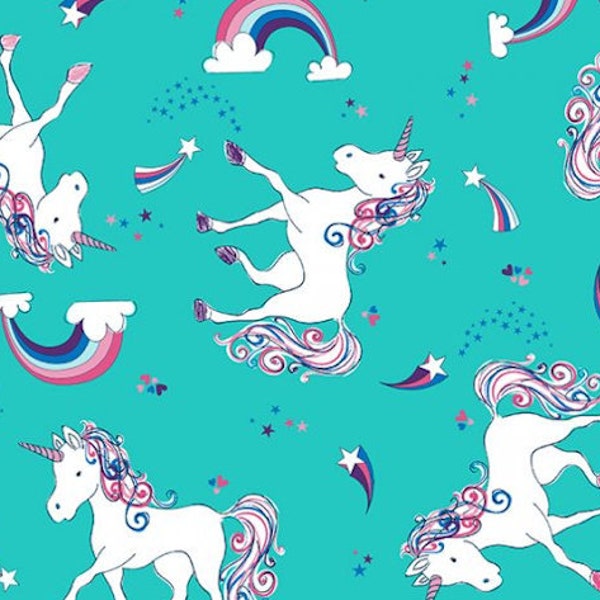 Unicorn Minky Fabric Etsy