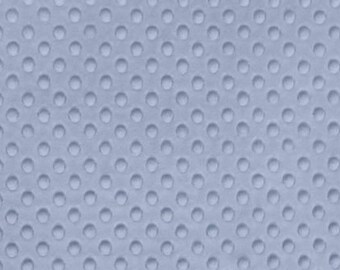 Minky fabric by the yard- dusty blue minky dimple fabric- minky dot fabric