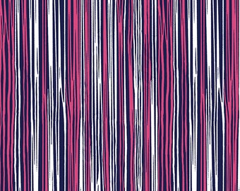 Minky fabric by the yard - Sketches Cuddle®Fuchsia Navy -  Shannon Fabrics one yard - navy and teal minky fabric