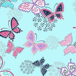 Minky fabric by the yard - Butterfly Wings Cuddle - Shannon Fabrics one yard