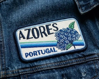 Azores Portugal Patch, Azores Islands Patch, Embroidered Iron On Sew On Patch for Jacket Hat Backpack