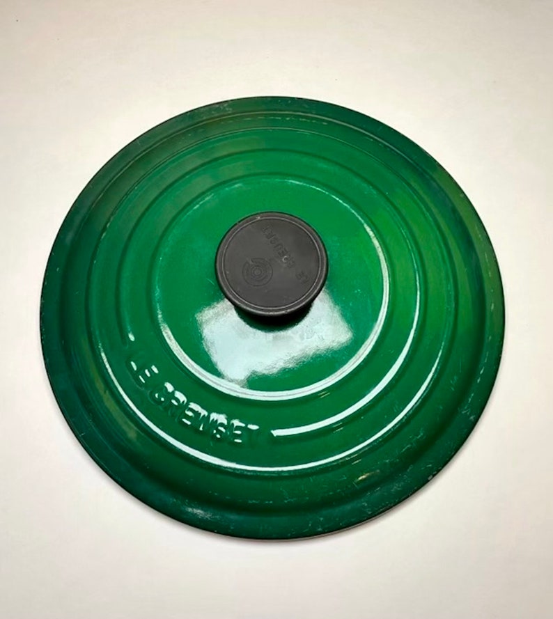 Le Creuset Vintage Cast Iron Lid With Original Handle Etsy