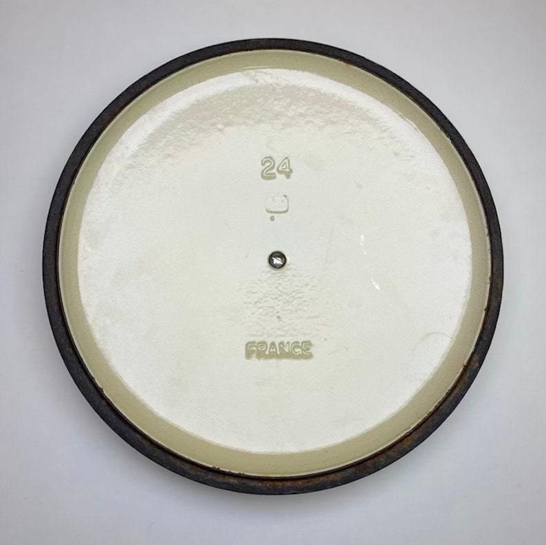 Le Creuset Vintage Cast Iron Lid With Original Handle Etsy