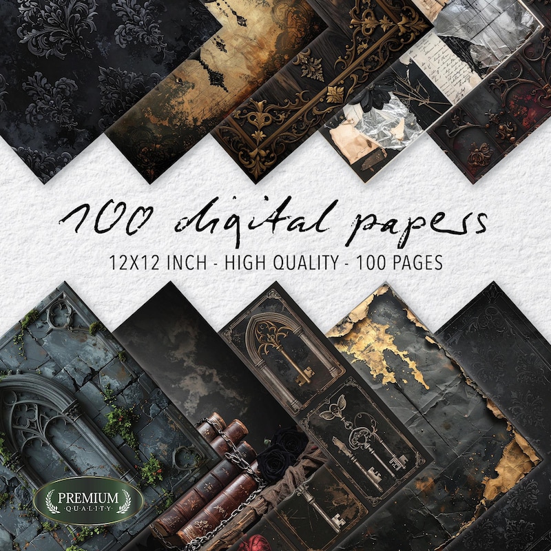 Gothic Painting Papers - Etsy