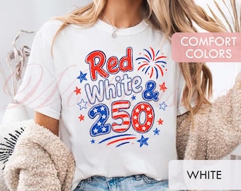 Patriotic Shirt, USA Semiquincentennial Celebration Comfort Colors Shirt, Hoodie, Patriotic 4th Of July Gift LT0095