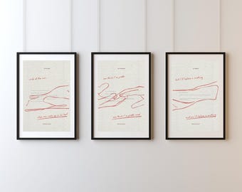 Impresión con cita de "Acalorada Rivalidad Episodio 3", arte mural minimalista de Booktok (descarga digital)