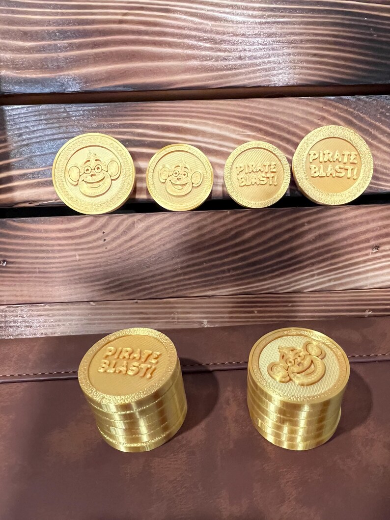 Custom 3D Printed Game Coins | 25mm & 30mm Board Game Tokens ...