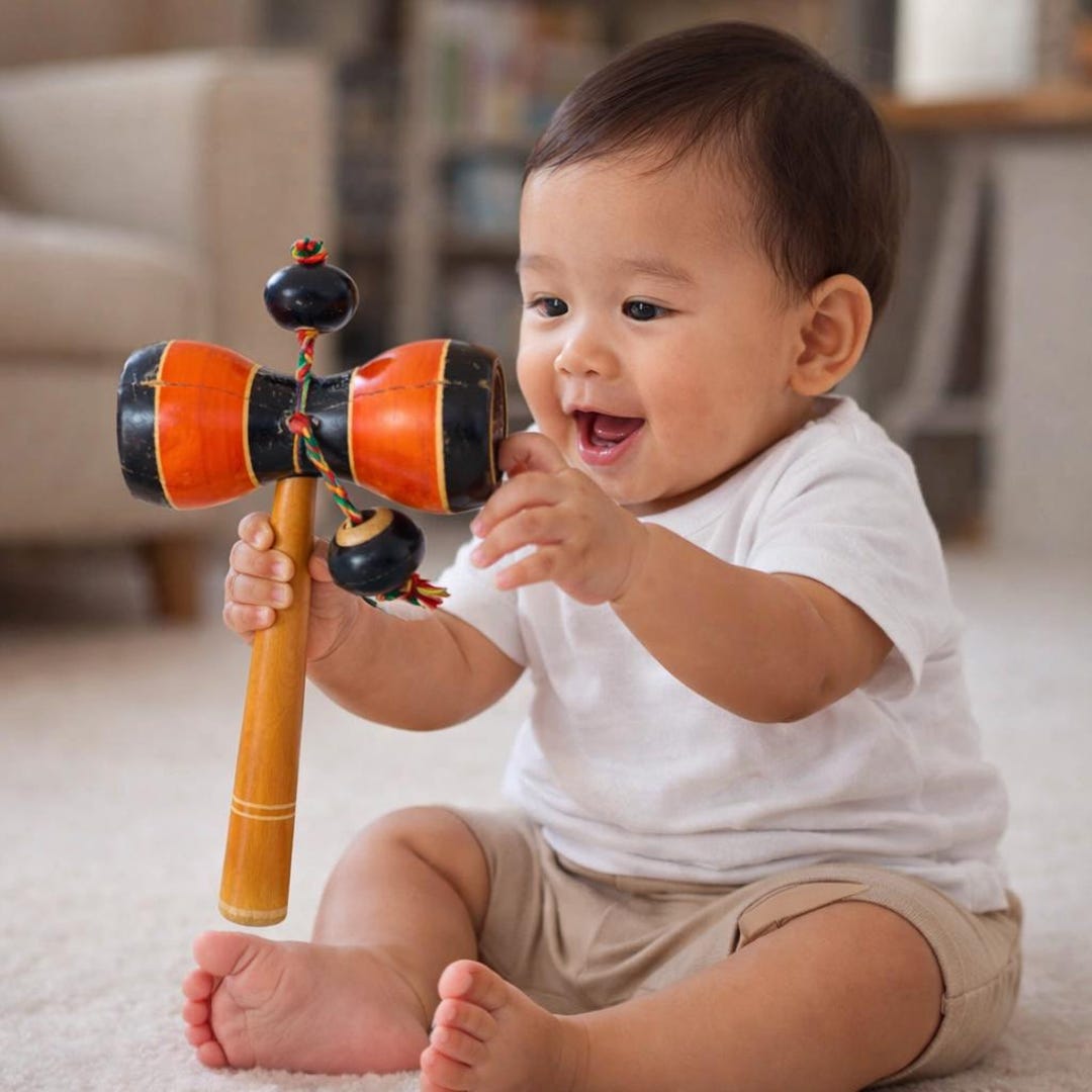 Philos 3804 Kendama – Jeu D’adresse Et De Concentration En Bois, Règles Simples, Fabrication Allemande, Pour Enfants Et Adultes