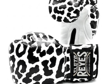 Cleto Reyes Leopard Print Boxing Gloves – Animal Pattern Sythetic Leather Training Gloves