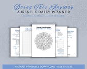 Gentle Daily Planner for ADHD & Burnout – Printable A4/A5 (PDF Download)