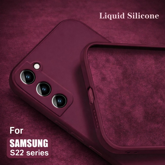 Matte Liquid Silicone Phone Case Soft Shockproof Slim Cover for Samsung Galaxy Models