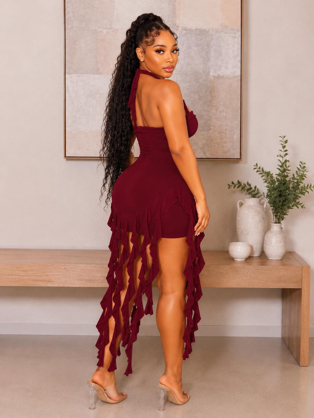 Dresses Backless Bodycon Mini Dress... - Etsy