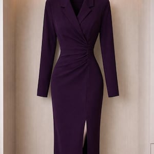 knee length dresses for ladies Women's Summer Swing Puff 3/4 Sleeve Midi Cocktail Dress w/Pockets for –  STYLISH FABRIC INC