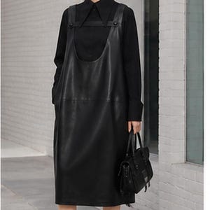 Pu Leather Dress Plus Size - Etsy