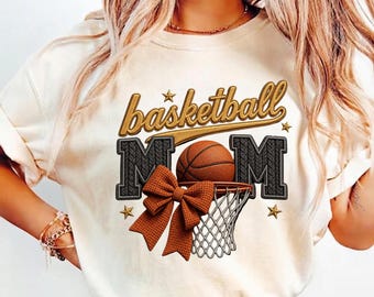 Basketball Mom PNG - Basketball Bow Graphic Design (Digital Download)