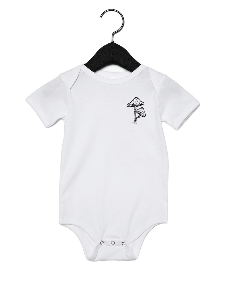 Baby Girl and Boy Shower Gifts Wild Mushroom Baby On e Piece 70/'s Hippie Retro Screen Print Infant Bodysuit Modern Unisex Baby Clothing