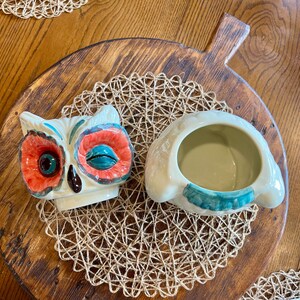 Anthropologie “A Real Hoot” Owl Cookie Jar | Winking Owl Ceramic Canister | Retired bild 7